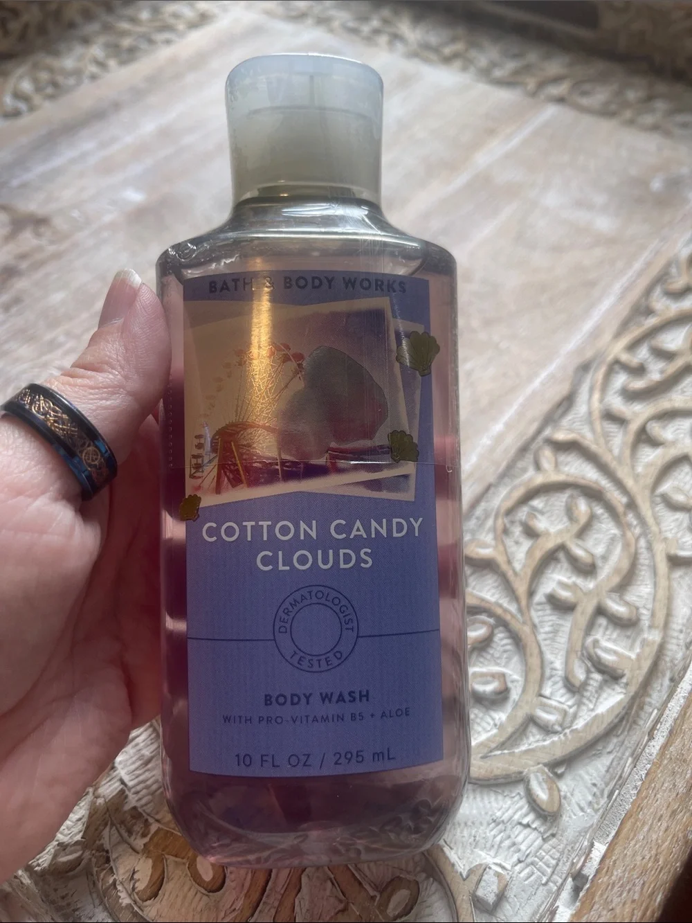Bath & Body Works Cotton Candy Clouds Body Wash - Purple & Pink